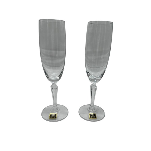 Vintage Oneida Arcadia Champagne Flutes Set of 2 C0950152 #6107 - Picture 1 of 3